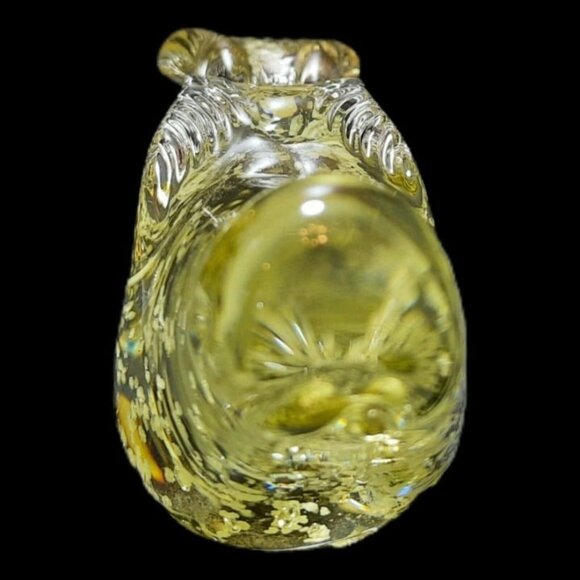 Hand Blown Vintage Glass Bird Figurine With Glow Effect Under Black Light - Picture 3 of 8